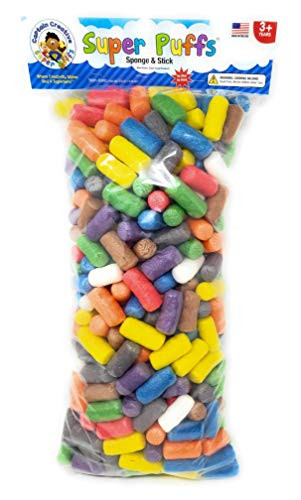Super Puffs Primary Colors  Large Bag 500 Noodles  STEM Arts and Crafts Toy for Kids  Build Decorate Create  Biodegradable and NonToxic CC10410