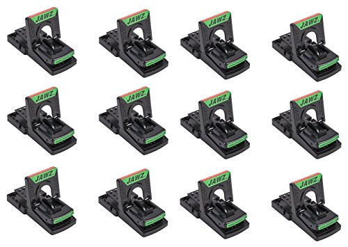 Pack of 12 JT Eaton 409 Jawz Plastic Mouse Trap for Solid or Liquid Bait