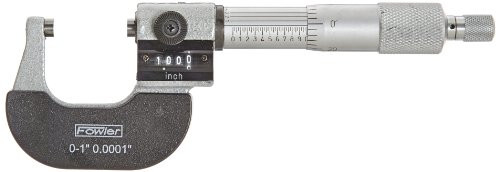 Fowler Full Warranty Inch Digit Outside Micrometer 522240010 01 Measuring Range 00001 Graduation