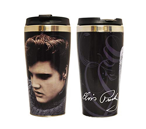 Midsouth Products Elvis Presley Steel Thermo Travel Mug with Blue Sweater