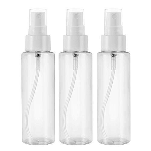 Spray Bottles 34oz100ml Clear Dispenser Fine Mist Empty Plastic Travel Bottle Refillable Spray Bottle Container 3 pack