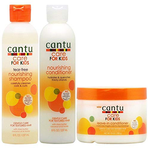 Cantu Care for Kids Nourishing Shampoo  Conditioner  Leavein ConditionerSet