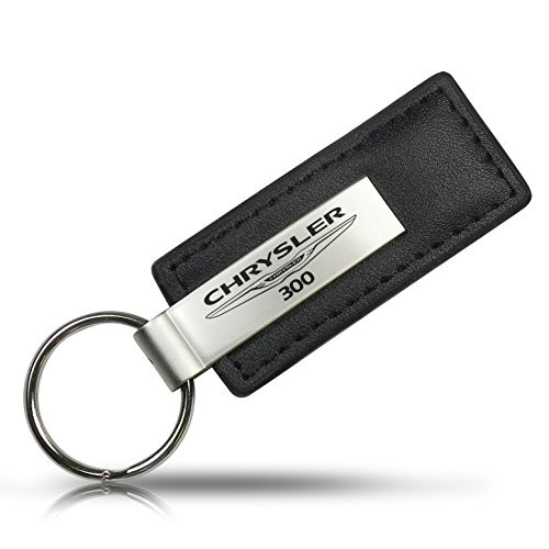 Au-Tomotive Gold, INC. Chrysler 300 Black Leather Key Chain