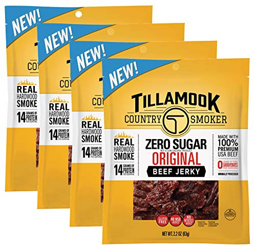 Zero Sugar Beef Jerky Original Flavor 88 Ounces pack of 4 22 ounce bags