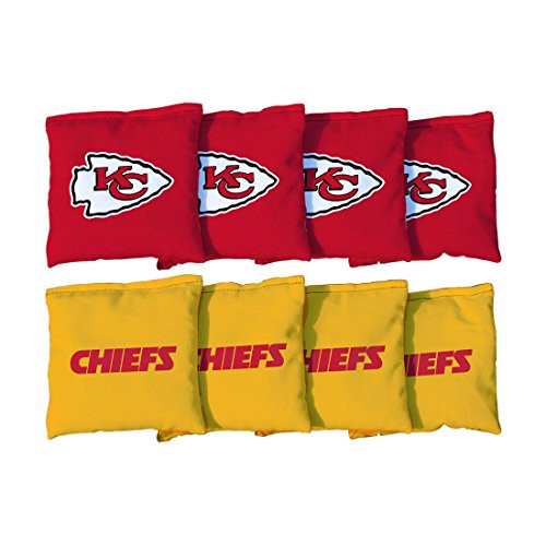 Victory Tailgate Kansas City Chiefs NFL Cornhole Game Bag Set 8 Bags Included CornFilled
