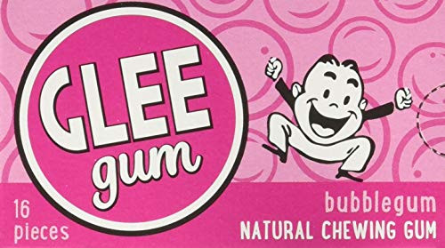 Glee Gum All Natural Bubblegum Non GMO Project Verified Eco Friendly 16 Piece Box Pack of 12