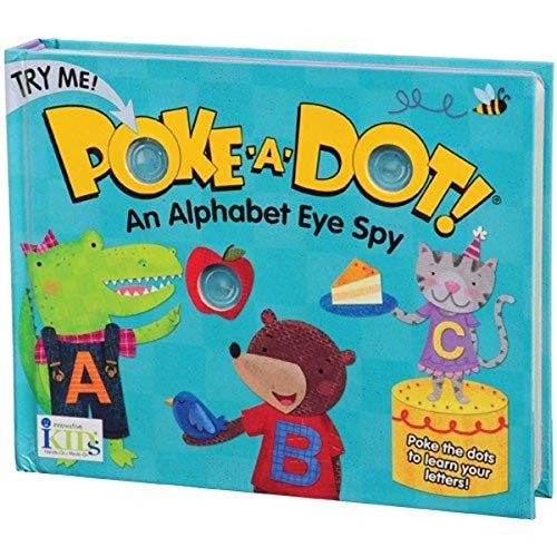 Constructive Playthings INN30 Alphabet Eye Spy PokeADot Letter Learning Board Book Grade Kindergarten to 3