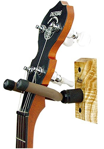 Banjo Hanger Wooden Wall Holder Cherry Hardwood String Swing CC01BC