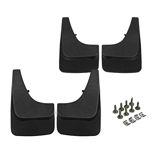 Set of 4 Mud Flaps Splash Guards for Chevrolet Trailblazer 20022009 Excluding LT Models Front and Rear
