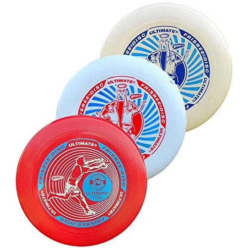 WhamO Ultimate Frisbee 175g 3 Pack One of Each Color