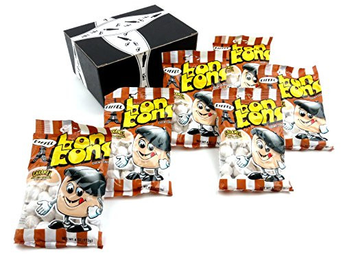 Eiffel Caramel Bon Bons Chewy Candy 4 oz Bags in a BlackTie Box Pack of 6 Eiffel Caramel Bon Bons Chewy Candy 4 oz Bags in a BlackTie Box Pack of 6