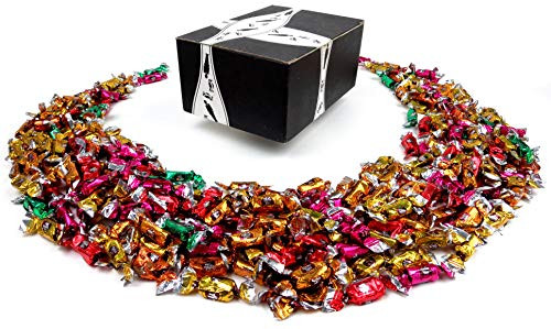 Adams  Brooks Coffee Rio 5Flavor Variety One 2 lb Assorted Bag of Original Coffee Caramel Raspberry Mocha Kona Island Blend Irish Creme Mint and Caffe Latte in a BlackTie Box