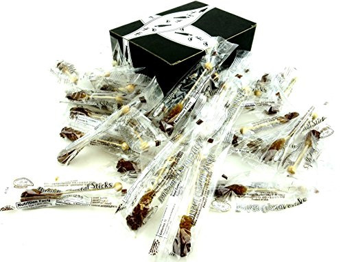 Dryden  Palmer Amber Rock Candy Barista Sticks 45 Demitasse Sticks in a BlackTie Box Pack of 30