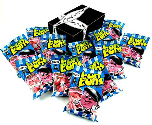 Eiffel Strawberry Bon Bons 4 oz Bags in a BlackTie Box Pack of 12 Eiffel Strawberry Bon Bons 4 oz Bags in a BlackTie Box Pack of 12
