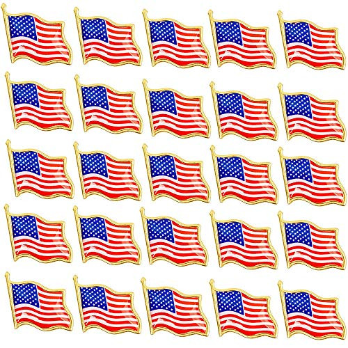 Minelife 50 Pieces American Flag Lapel Pins United States USA Lapel Pins Flag Brooch Badges Patriotic Enamel Suit Jacket Lapel Pin Minelife 50 Pieces American Flag Lapel Pins United States USA Lapel Pins Flag Brooch Badges Patriotic Enamel Suit Jacket Lapel Pin