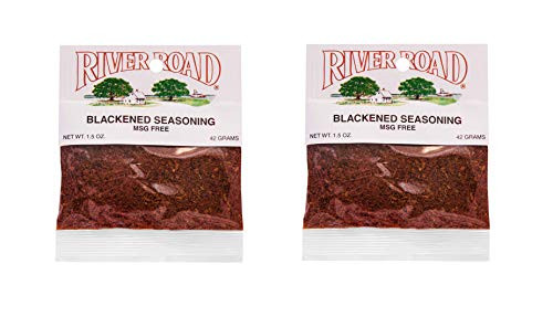 River Road Cajun Blackened Seasoning No MSG Blend  15 Ounce Bag Pack of 2 River Road Cajun Blackened Seasoning No MSG Blend  15 Ounce Bag Pack of 2
