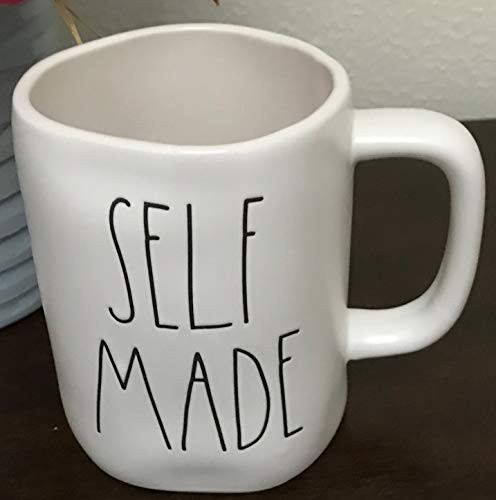 Rae Dunn Ceramic Coffee MugCup SElf MADE white mug