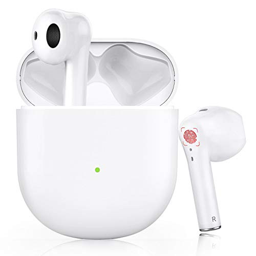 Wireless Earbuds Bluetooth 50 Headphones IPX5 Waterproof inEar Stereo Noise Canceling Earpods Headsets 24H Loop Playback Time Builtin Mic and Fast Charging Case for iPhoneAndroidApple Airpods