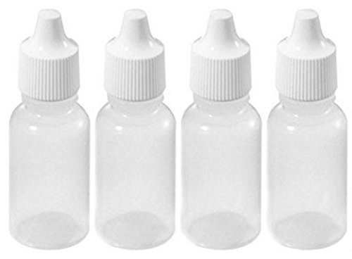 12PCS 50ML 17oz Clear Empty Refillable Plastic Squeezable Eye Drop Dropper Bottle Liquid Medicine Container With Screw Cap Essential Oil Container Bottles