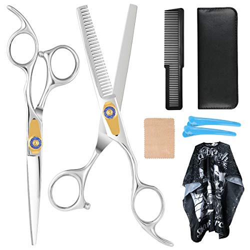Hair Cutting Scissors Kits Set for Women Men Haircut Scissors Thinning Shears MultiUse Haircut Kit Hairdressing Scissors Hair Cutting Shears for Barber Salon Home Hair Shears Hair Cutting Scissors Kits Set for Women Men Haircut Scissors Thinning Shears MultiUse Haircut Kit Hairdressing Scissors Hair Cutting Shears for Barber Salon Home Hair Shears