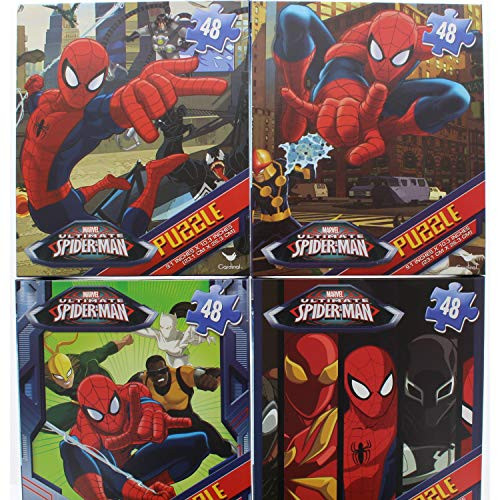 4 Pk. Marvel Ultimate Spider-Man 48 Piece Jigsaw Puzzle (192 Total Pieces)