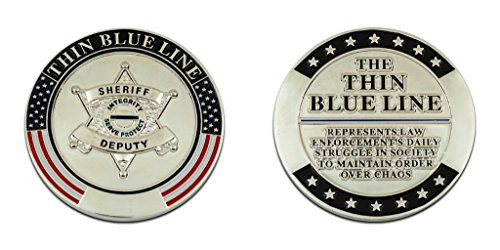 Thin Blue Line Challenge Coin Sheriff