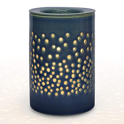 Bobolyn Ceramic Electric Wax Melt Warmer Candle Waxing Warmer Burner Melt Wax Cube Melter Fragrance Warmer Ideal Gift for Wedding Spa and Aromatherapy BlueHalo House Bobolyn Ceramic Electric Wax Melt Warmer Candle Waxing Warmer Burner Melt Wax Cube Melter Fragrance Warmer Ideal Gift for Wedding Spa and Aromatherapy BlueHalo House