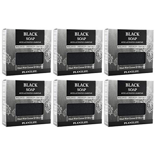 Activated Charcoal Soap Value Pack All Natural Black Soap Made With Coconut Olive Oil Lavender Essential Oil For Scent 45 oz Each Bar Pack of 6 Bars Activated Charcoal Soap Value Pack All Natural Black Soap Made With Coconut Olive Oil Lavender Essential Oil For Scent 45 oz Each Bar Pack of 6 Bars