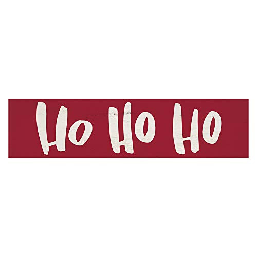 P Graham Dunn Ho Ho Ho Rosy Red 6 x 15 Mini Pine Wood Christmas Tabletop Sign Plaque