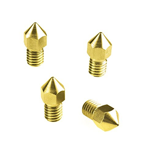 SING F LTD 4Pcs MK8 Extruder Brass Nozzle 3D Printer Part Compatible with Makerbot RepRap  M6 Thread Print Heads