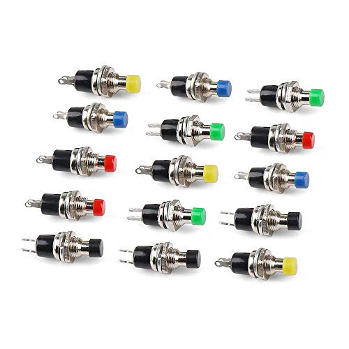 Push Button Switch Momentary Micro Mini SPST Switch Normal Open 1A 250V AC 2 Pins OnOff Automatic Reset Switch 25Pcs