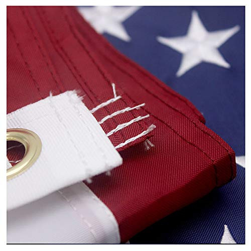 VSVO American Flag 25x4 Ft  Heavyweight US Outdoor Flags Embroider Stars Sewn Stripes Brass Grommets