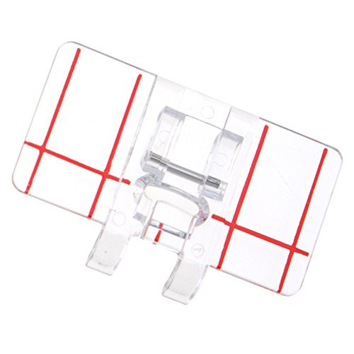 Micro Traders Universal Plastic Clear Parallel Stitch Foot Presser Domestic Sewing Machine