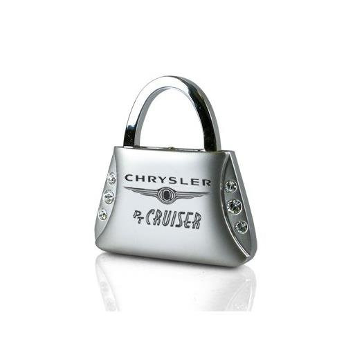 Au-Tomotive Gold, INC. Chrysler PT Cruiser Clear Crystals Purse Shape Key Chain