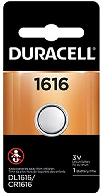 Duracell DL1616BPK Lithium Coin Battery, 1616 Size, 3V, 55 mAh Capacity (Case of 6)