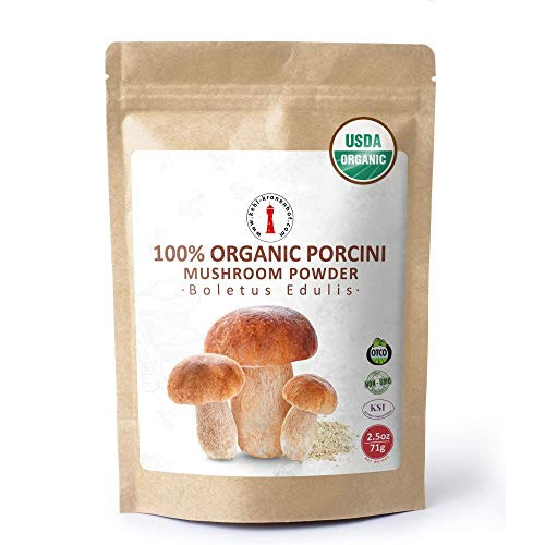 Organic Dried Porcini Mushroom Powder 25 oz USDA Certified Kosher Vegan Vegetarian NonGMO Gluten Free 25 oz Organic Dried Porcini Mushroom Powder 25 oz USDA Certified Kosher Vegan Vegetarian NonGMO Gluten Free 25 oz