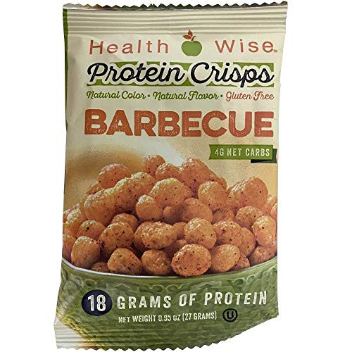 NutriWise  Barbeque Crisps  Protein 18g Diet Snacks  Gluten Free Low Calorie 4g Net Carb Low Fat 7 Bags