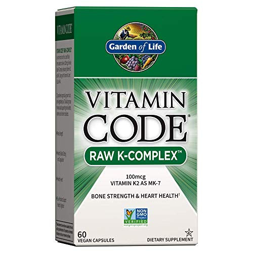 Garden of Life Vitamin K Vitamin Code Raw K Complex Whole Food Vitamin Supplement Vegan 60 Capsules *Packaging May Vary* Garden of Life Vitamin K Vitamin Code Raw K Complex Whole Food Vitamin Supplement Vegan 60 Capsules *Packaging May Vary*