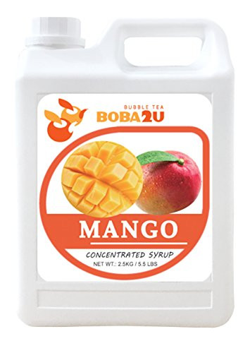BOBA2U CONCENTRATED SYRUP MANGO 55 LBS