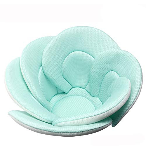 Baby Bath Cushion Sink Bather Soft Quick Drying Bathtub Mat for Infant Bathing Tub Seat SupportMachine Washable6Petal Flower