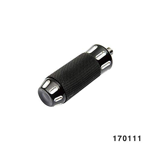 FANGSTER COBRA FOOTPEG AND SHIFTER PEG BLACK WCLEAR CUTS FOR MOST HARLEY DAVIDSON MODELS