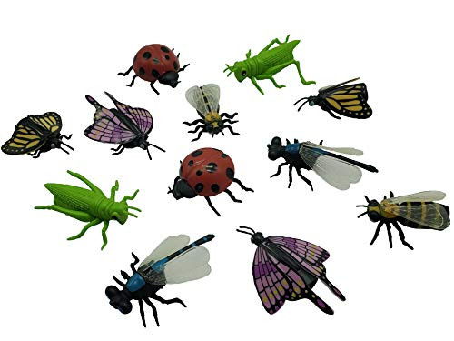 LMC Products Insect Finger Puppets  12 Finger Puppet Bugs for Kids  Bug Toys