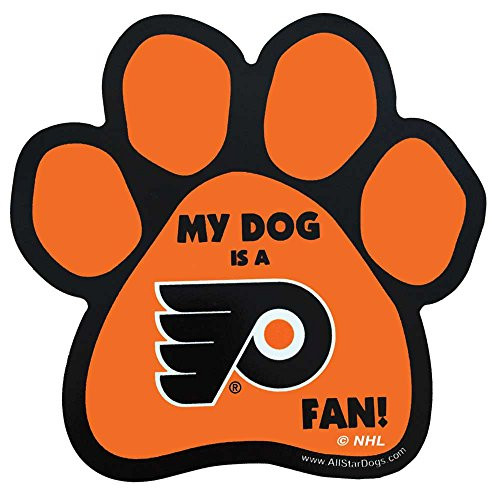 All Star Dogs NHL Philadelphia Flyers PawShaped Magnet One Size Orange