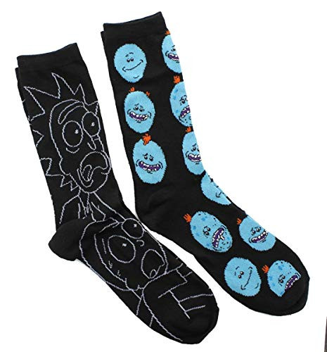 Rick And Morty 2 Pack Casual Crew Socks Adult Rm3 shoe 612