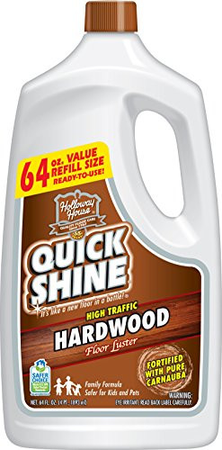 Quick Shine High Traffic Hardwood Floor Luster and Polish, 64 oz. Refill Bottle