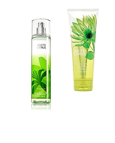 Bath and Body Works  Signature Collection  WHITE CITRUS Gift Set Fine Fragrance Mist 8 FL Oz  Ultra Shea Body Cream