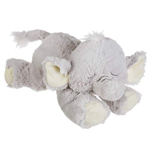 Ganz Baby Sleepy Time Elephant  Stuffed Animal Plush Toy with Chime Rattle Gray 12 Inch