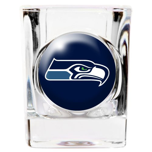 Great American 8900675299 2 oz. Seattle Seahawks Square Shot Glass