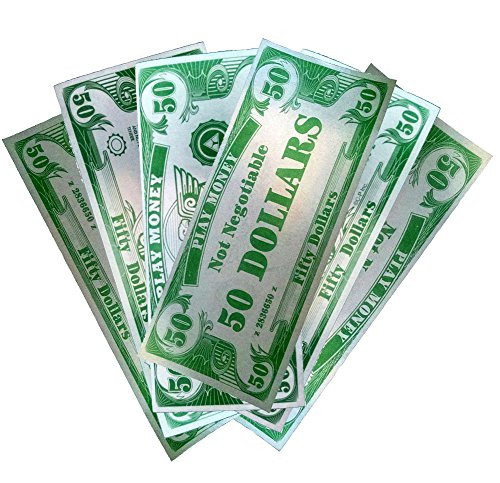 Novelty Play Phoney 1000 Pack Money Fake $50 Dollar Bills
