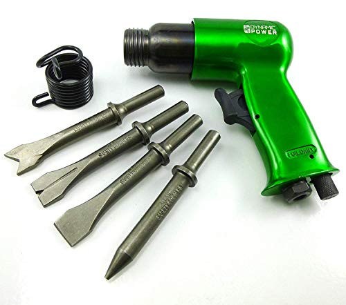 Dynamic Power Short Barrel Air Hammer Kit 4Chisels D319115SA